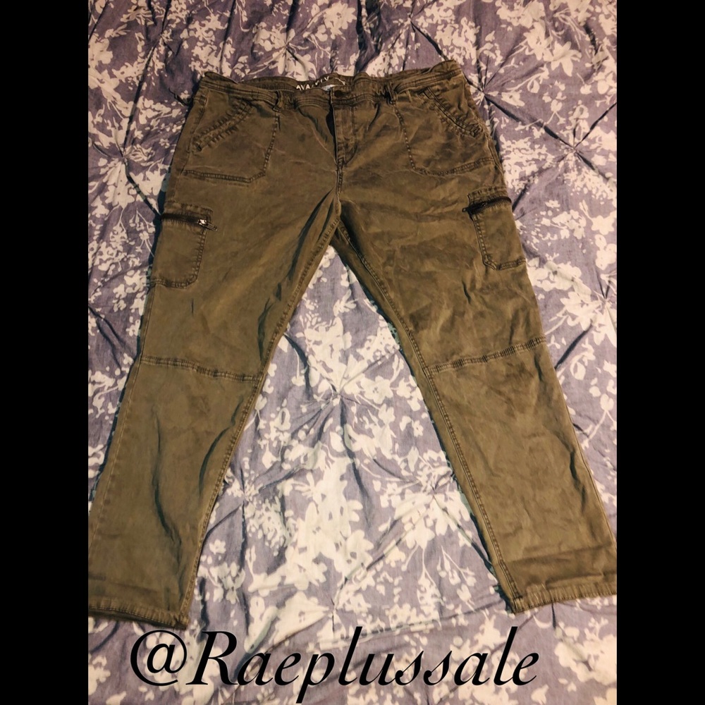 Army Green Ava & Viv Jegging US 24W